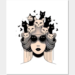 Cat Lady Posters and Art